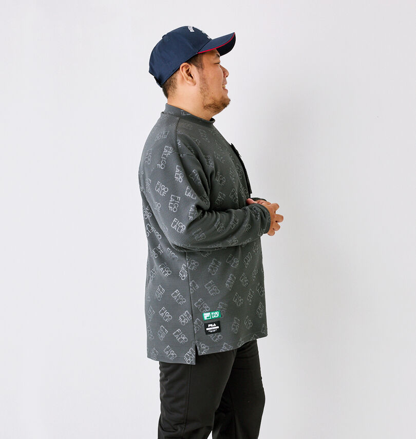 大きいサイズ メンズ FILA GOLF (フィラゴルフ) モックネック長袖シャツ
                        