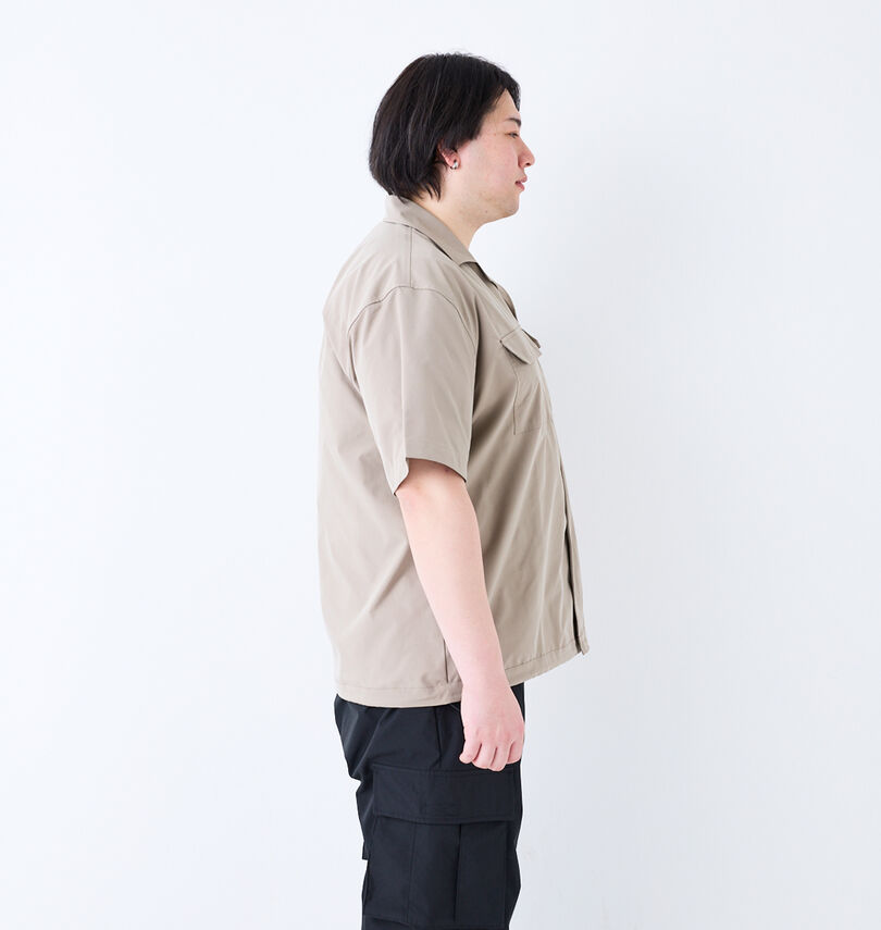 大きいサイズ メンズ NESTA BRAND (ネスタブランド) オープンカラー半袖シャツ