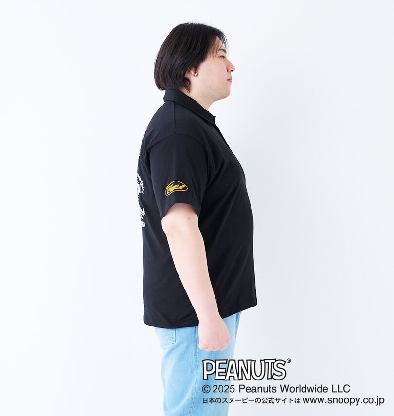大きいサイズ メンズ FLAGSTAFF×PEANUTS (フラッグスタッフ) スヌーピーコラボ半袖ポロシャツ
                        