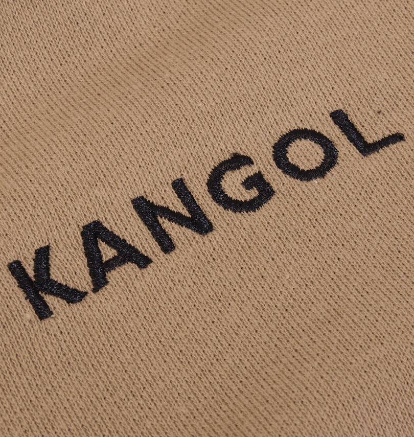 大きいサイズ メンズ KANGOL (カンゴール) 裏毛バイカラープルパーカー フロント刺繍