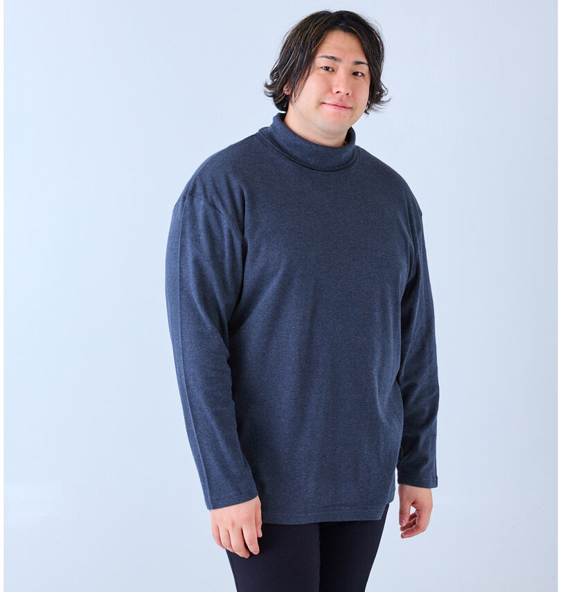 大きいサイズ メンズ Mc.S.P (エムシーエスピー) オーガニックスムース起毛タートルネック長袖Tシャツ
身長:182cm/バスト:123cm/着用サイズ:3L