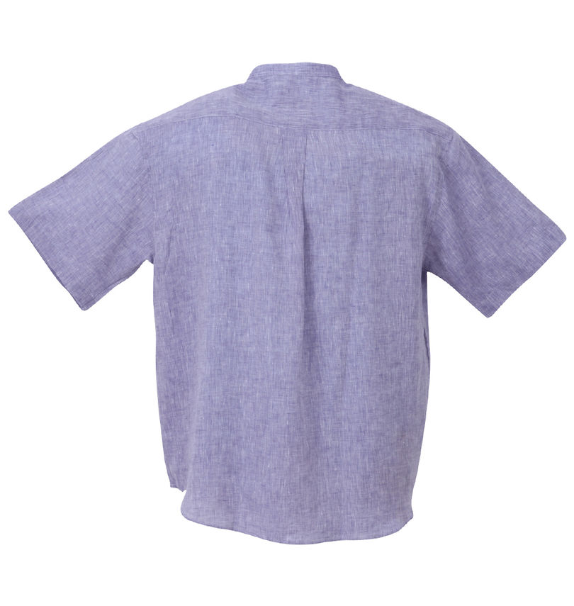 大きいサイズ メンズ Mc.S.P (エムシーエスピー) バンドカラー半袖シャツ バックスタイル