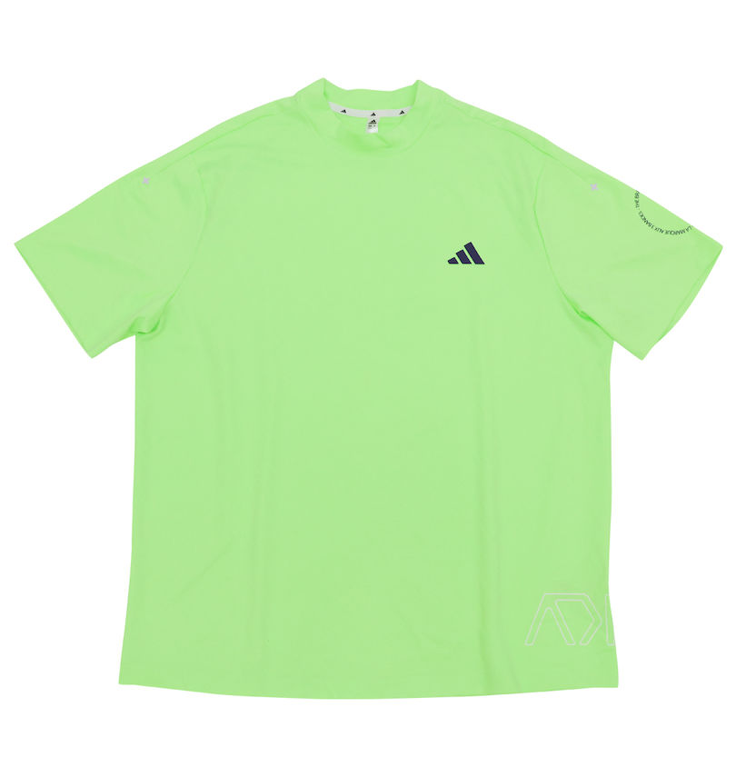 大きいサイズ メンズ adidas golf (アディダスゴルフ) BOSジャガードグラフィック半袖モックネックシャツ 