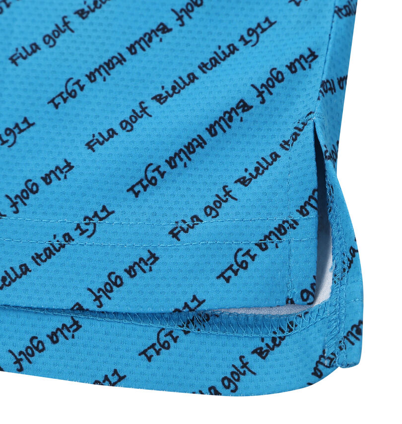 大きいサイズ メンズ FILA GOLF (フィラゴルフ) ECOディンブルメッシュロゴプリント半袖シャツ
                        段違いサイドスリット