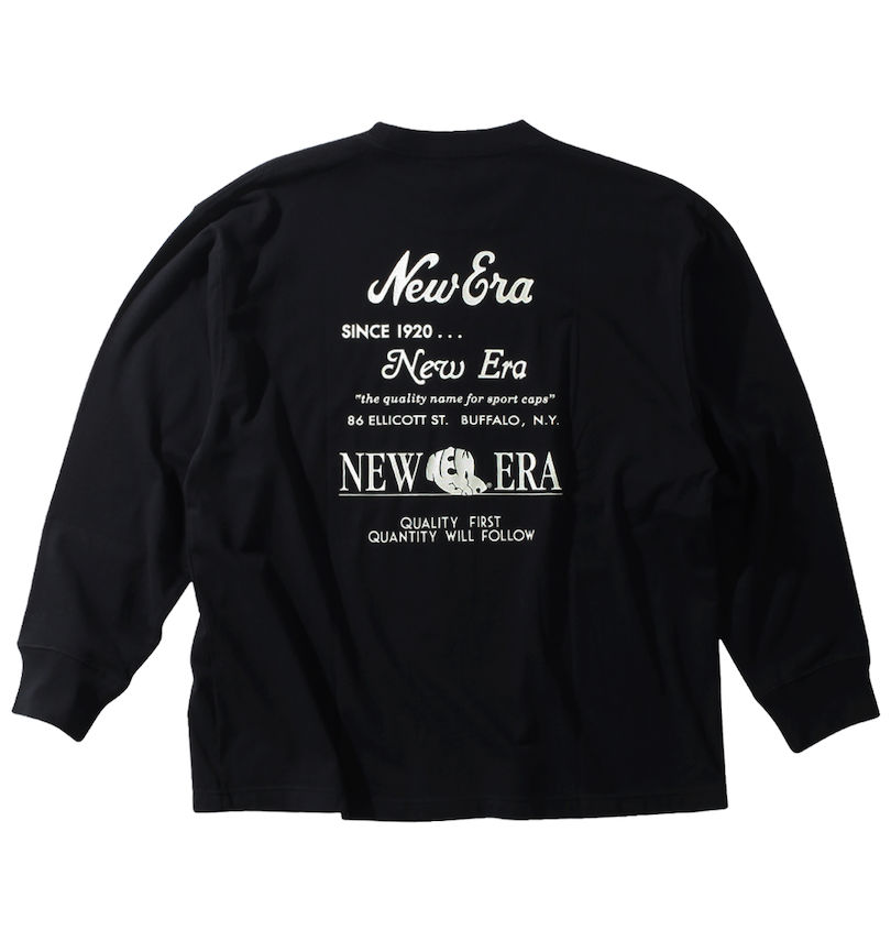 大きいサイズ メンズ NEW ERA (ニューエラ) アーカイブロゴ長袖Tシャツ
                        バックスタイル
