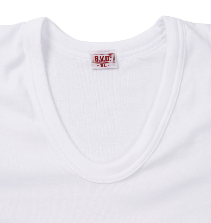 大きいサイズ メンズ B.V.D. (ビーブイディー) U首半袖Tシャツ 