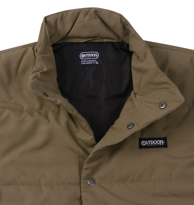 大きいサイズ メンズ OUTDOOR PRODUCTS (アウトドア プロダクツ) フルダルタフタ中綿キルトベスト
                        