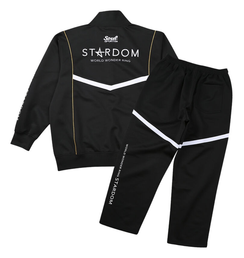 大きいサイズ メンズ STARDOM×SOUL SPORTS (スターダム×ソウルスポーツ) 団体長袖ジャージセット
                        バックスタイル