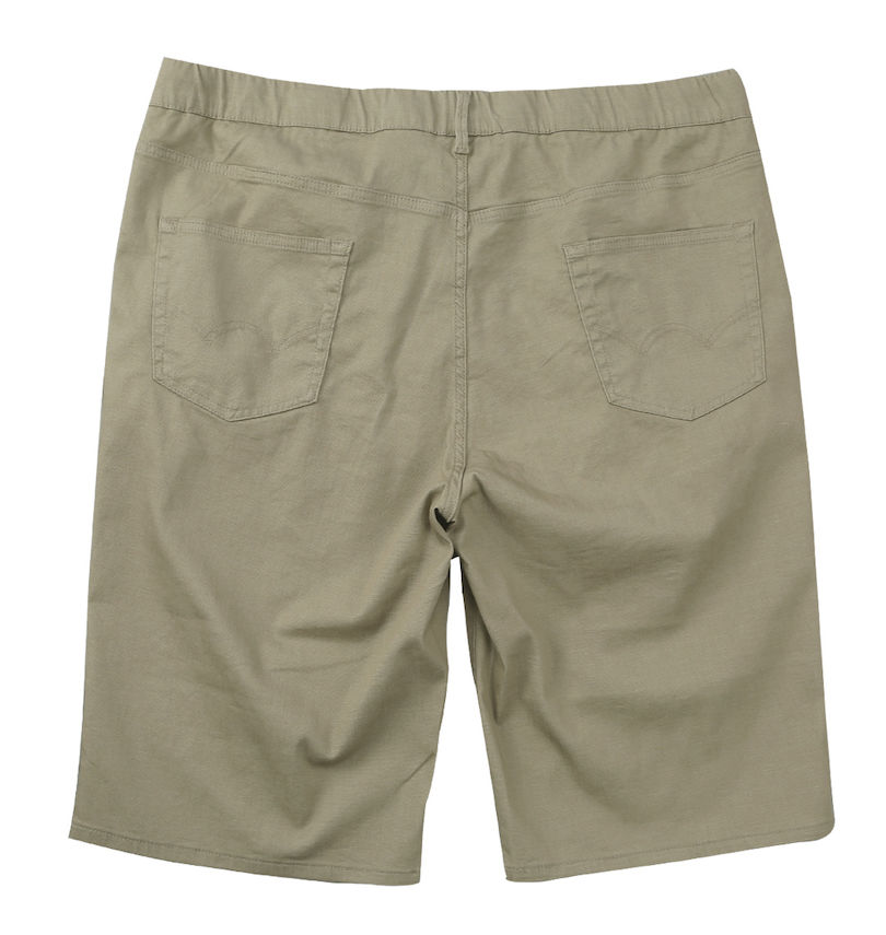 大きいサイズ メンズ EDWIN (エドウイン) 麻混清涼素材ハーフパンツ
                        バックスタイル