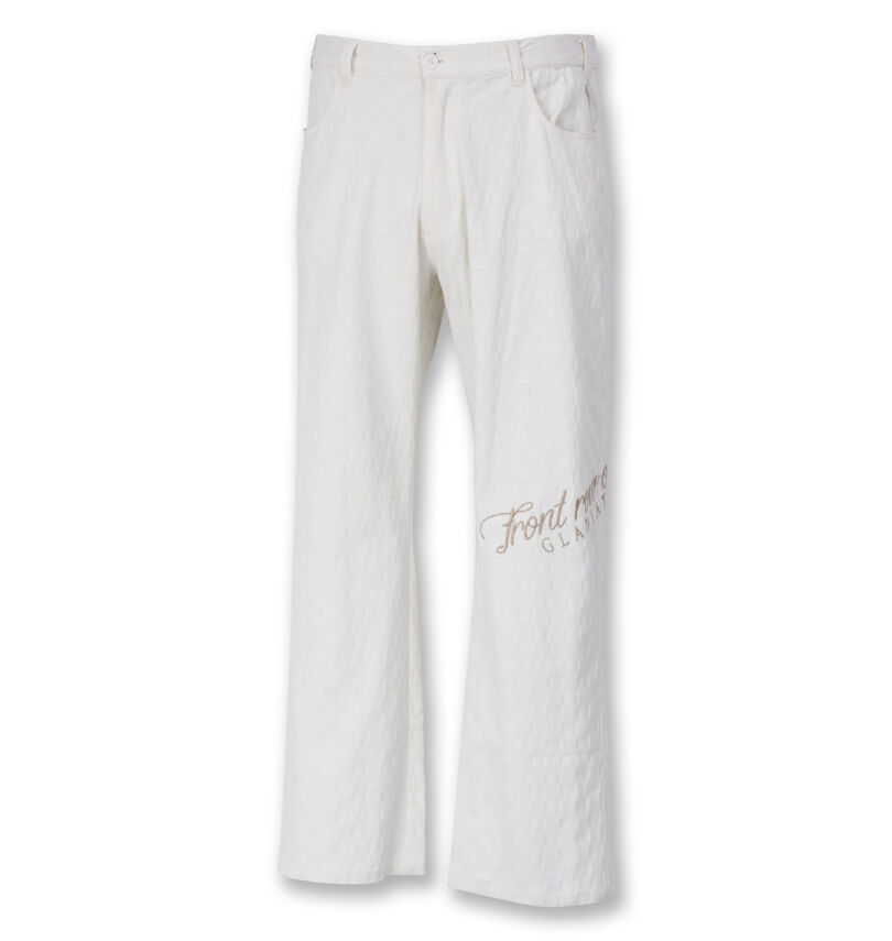 大きいサイズ メンズ GLADIATE (グラディエイト) ALL刺繍ブロックジャガードストレッチパンツ