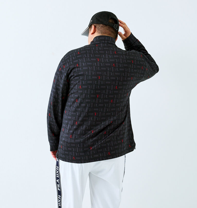 大きいサイズ メンズ FILA GOLF (フィラゴルフ) ハーフジップ裏起毛長袖シャツ
                        