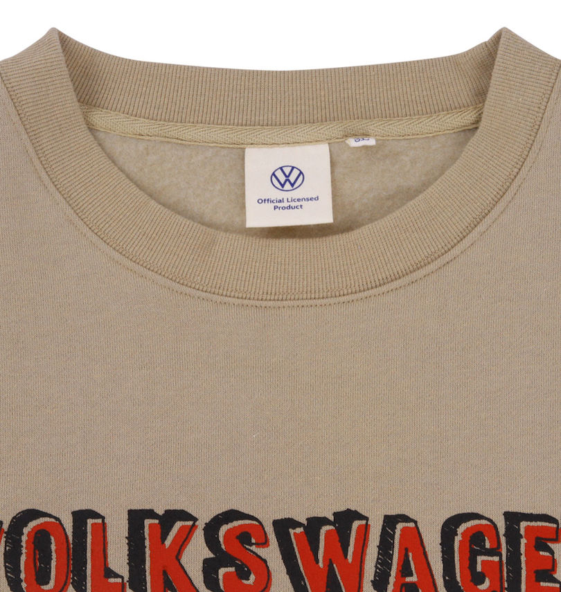 大きいサイズ メンズ VOLKSWAGEN (フォルクスワーゲン) 裏起毛クルートレーナー
                        