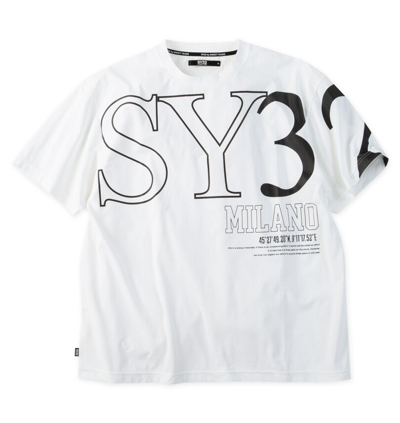 大きいサイズ メンズ SY32 by SWEET YEARS (エスワイサーティトゥバイスィートイヤーズ) ビッグロゴ半袖Tシャツ
                        