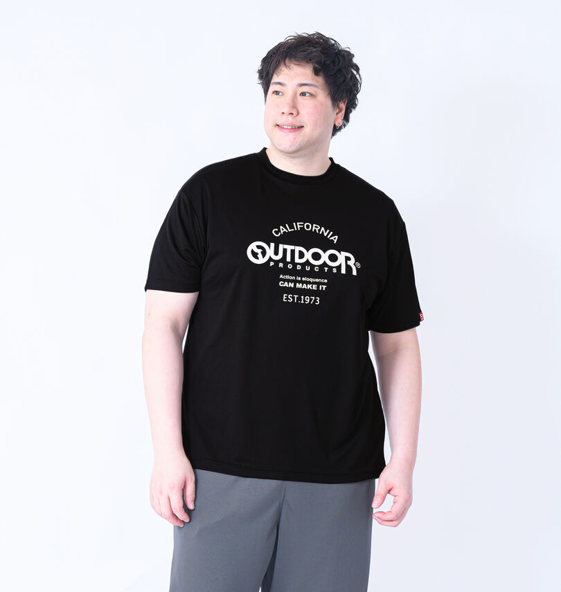 大きいサイズ メンズ OUTDOOR PRODUCTS (アウトドア プロダクツ) DRYメッシュ半袖Tシャツ
                        身長：182cm/バスト：123cm/着用サイズ：3L