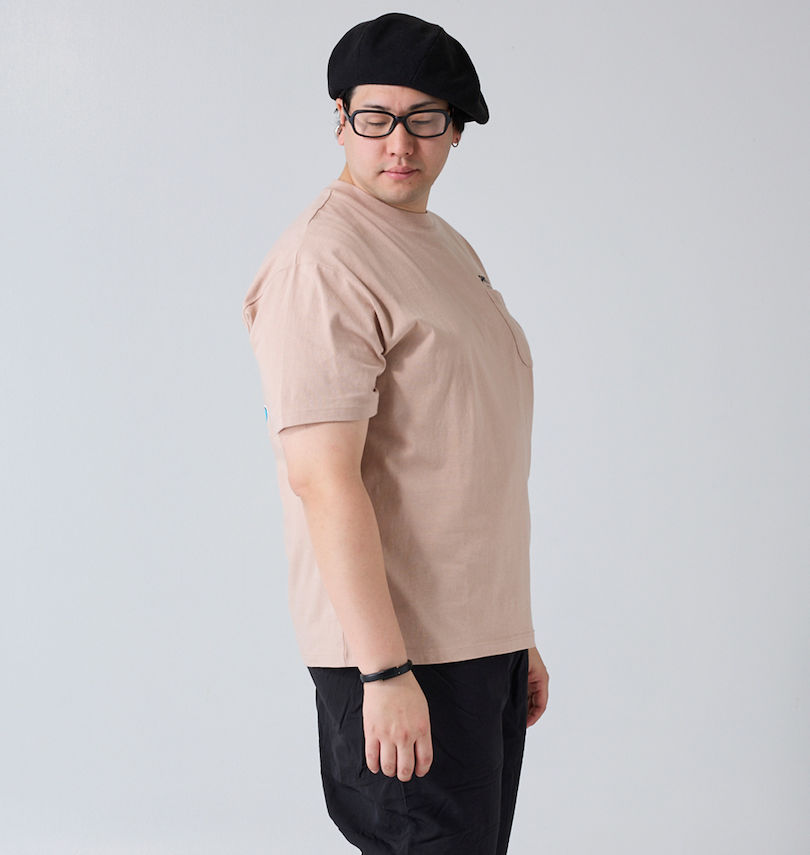 大きいサイズ メンズ PeKo&PoKo (ペコ アンド ポコ) 天竺ポケット付半袖Tシャツ 
