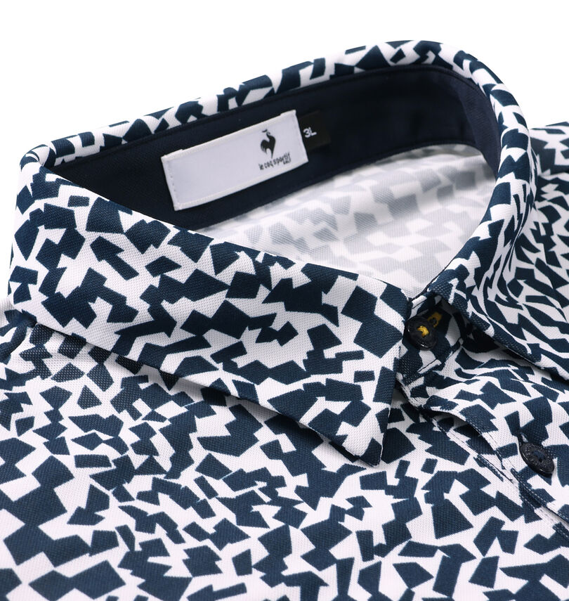 大きいサイズ メンズ LE COQ SPORTIF GOLF (ルコックスポルティフ　ゴルフ) ミナモ柄半袖シャツ
                        