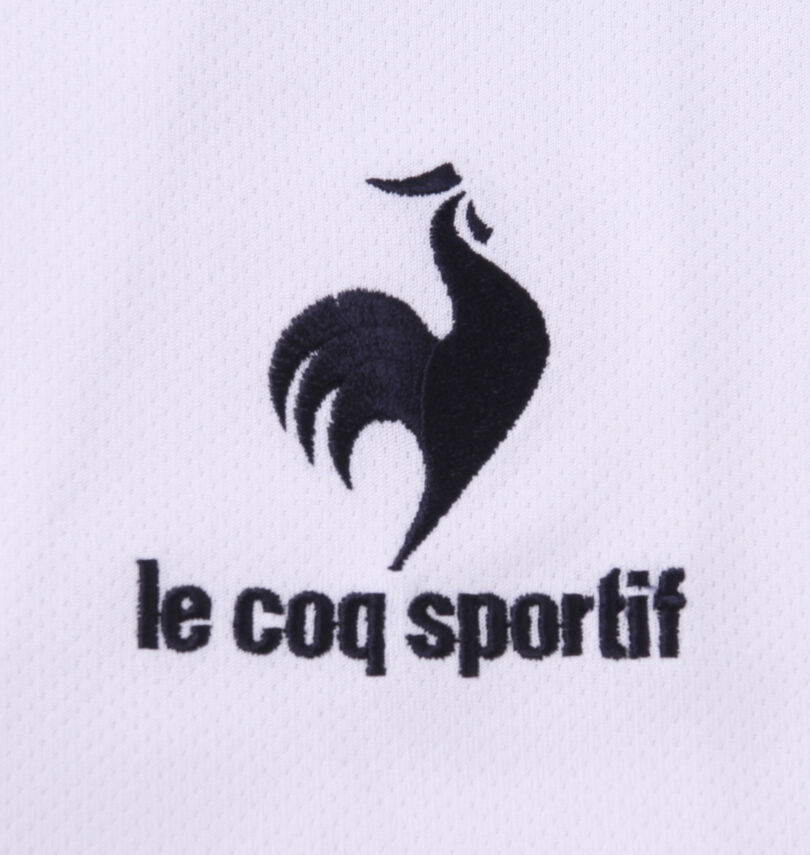 大きいサイズ メンズ LE COQ SPORTIF (ルコックスポルティフ) ハーフジップ半袖シャツ 刺繍