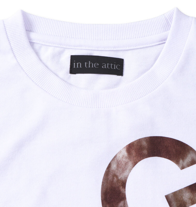 大きいサイズ メンズ in the attic (インジアティック) エンボス箔シート半袖Tシャツ
                        