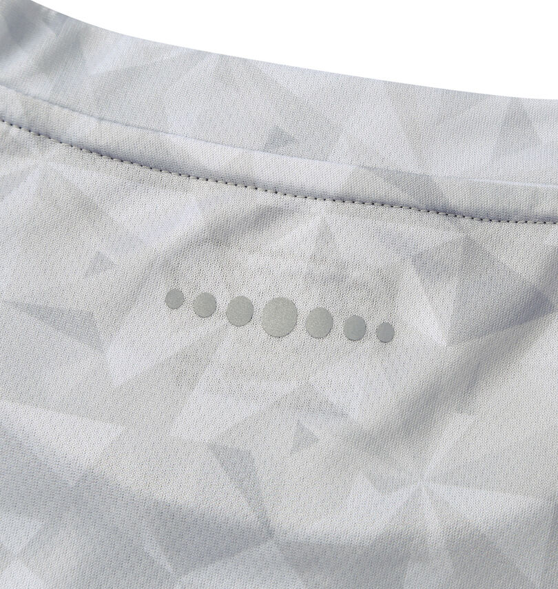 大きいサイズ メンズ OUTDOOR PRODUCTS (アウトドア プロダクツ) DRYメッシュ総柄半袖Tシャツ
                        再帰反射(背面襟元)