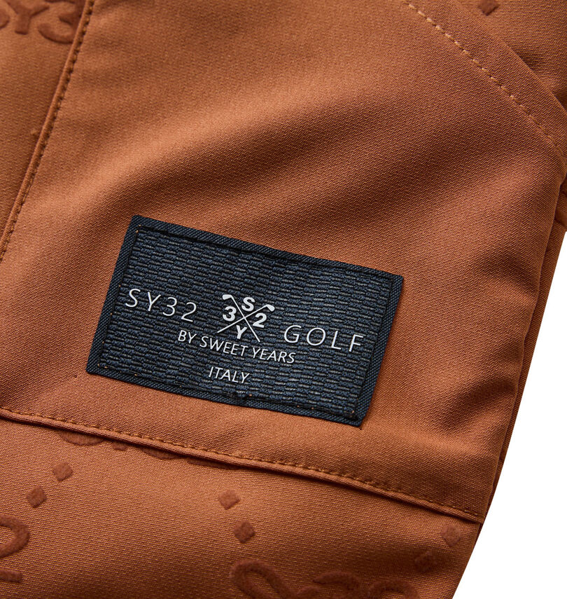 大きいサイズ メンズ SY32 by SWEET YEARS (エスワイサーティトゥバイスィートイヤーズゴルフ) フロッキーストレッチロングパンツ
                        ワッペン