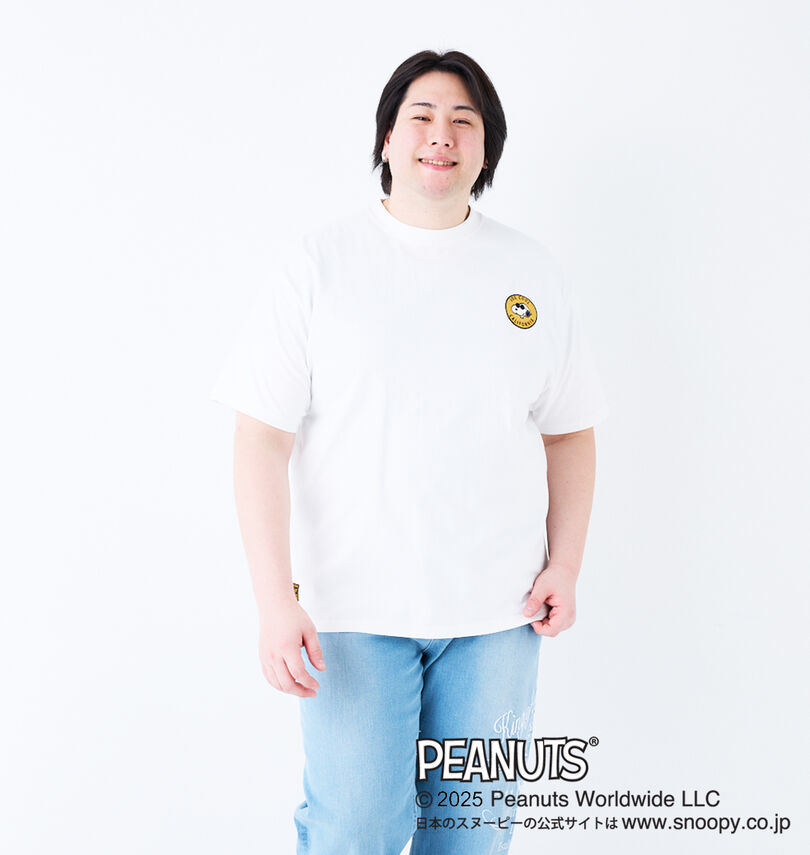 大きいサイズ メンズ FLAGSTAFF×PEANUTS (フラッグスタッフ) スヌーピーコラボ半袖Tシャツ
                        