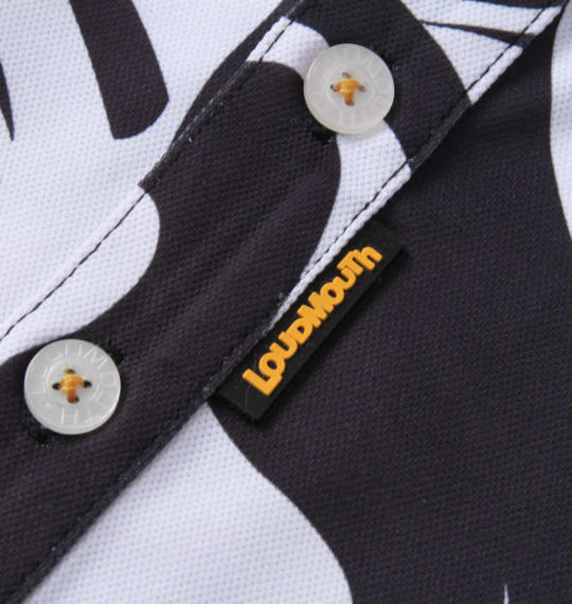 大きいサイズ メンズ LOUDMOUTH (ラウドマウス) 鹿の子総柄半袖シャツ
                        ラバーピスネーム