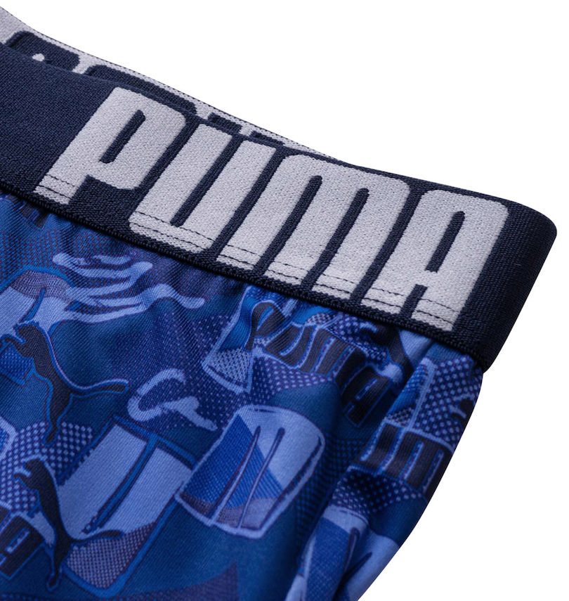 大きいサイズ メンズ PUMA (プーマ) 2P RENUポリベアイラストロゴAOPボクサーパンツ 