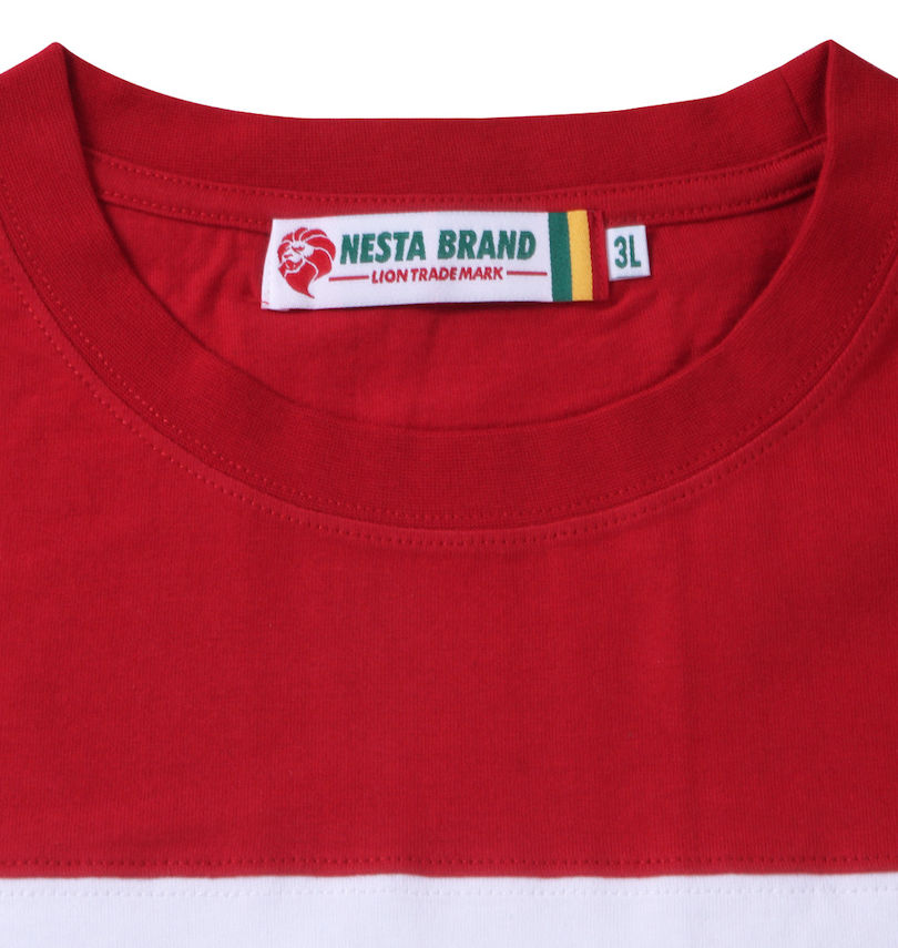 大きいサイズ メンズ NESTA BRAND (ネスタブランド) 天竺切替半袖Tシャツ 