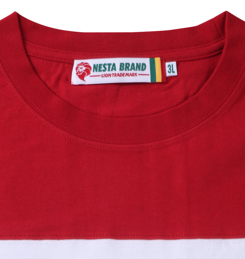 大きいサイズ メンズ NESTA BRAND (ネスタブランド) 天竺切替半袖Tシャツ
                        