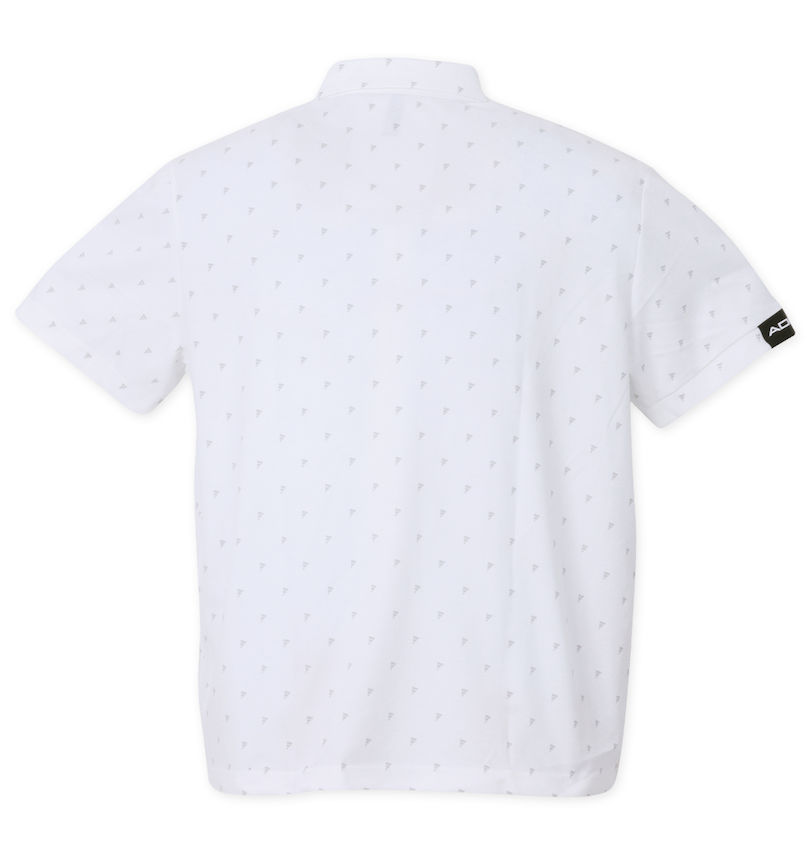 大きいサイズ メンズ adidas golf (アディダスゴルフ) アディダスロゴモノグラムプリント半袖B.Dシャツ バックスタイル