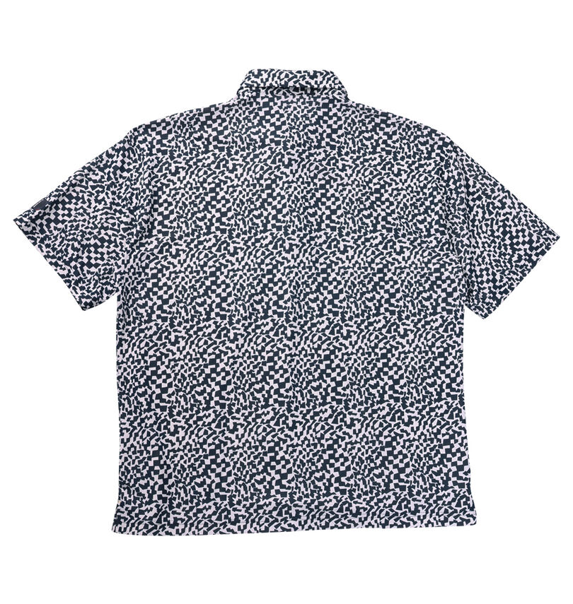 大きいサイズ メンズ LE COQ SPORTIF GOLF (ルコックスポルティフ　ゴルフ) ミナモ柄半袖シャツ
                        バックスタイル