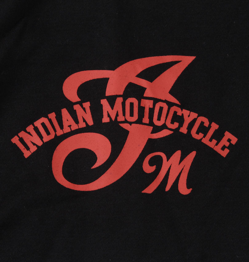 大きいサイズ メンズ INDIAN MOTOCYCLE (インディアンモトサイクル) 裏毛刺繍&プリントフルジップパーカー プリント
