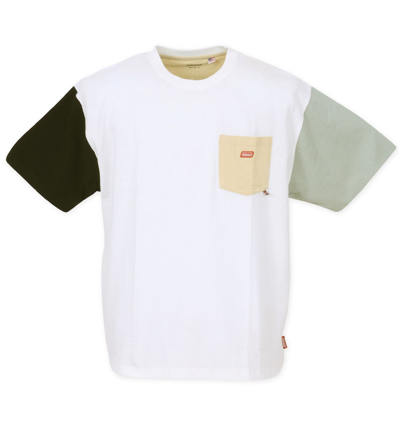 大きいサイズ メンズ Coleman (コールマン) USAコットンポケット付半袖Tシャツ
                        