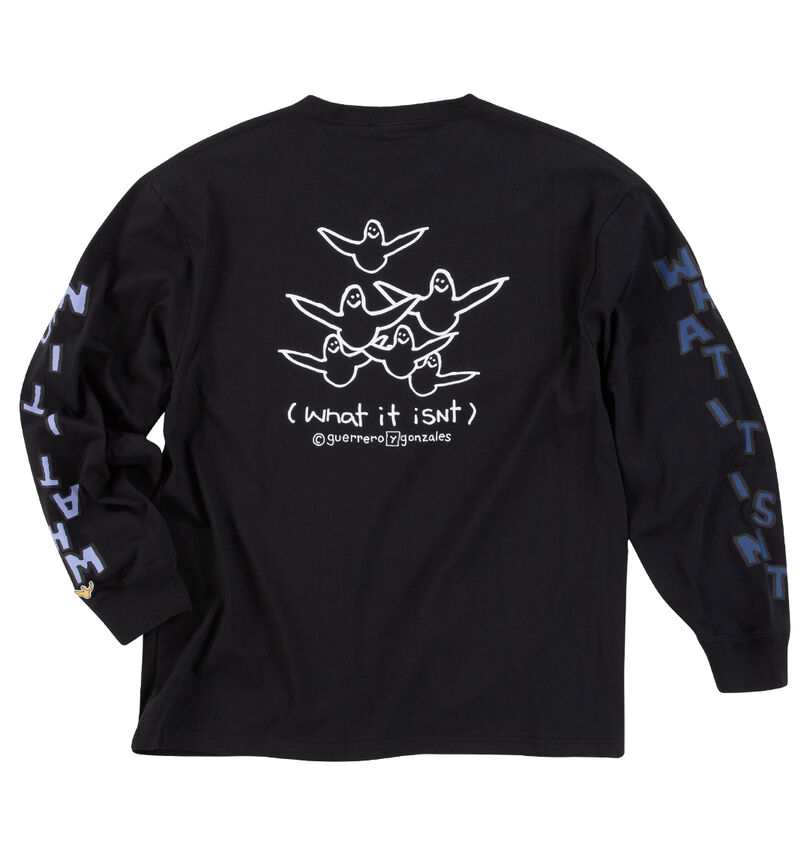大きいサイズ メンズ (What it isNt) (ワットイットイズント) 半袖×長袖レイヤードTシャツ
                        長袖T