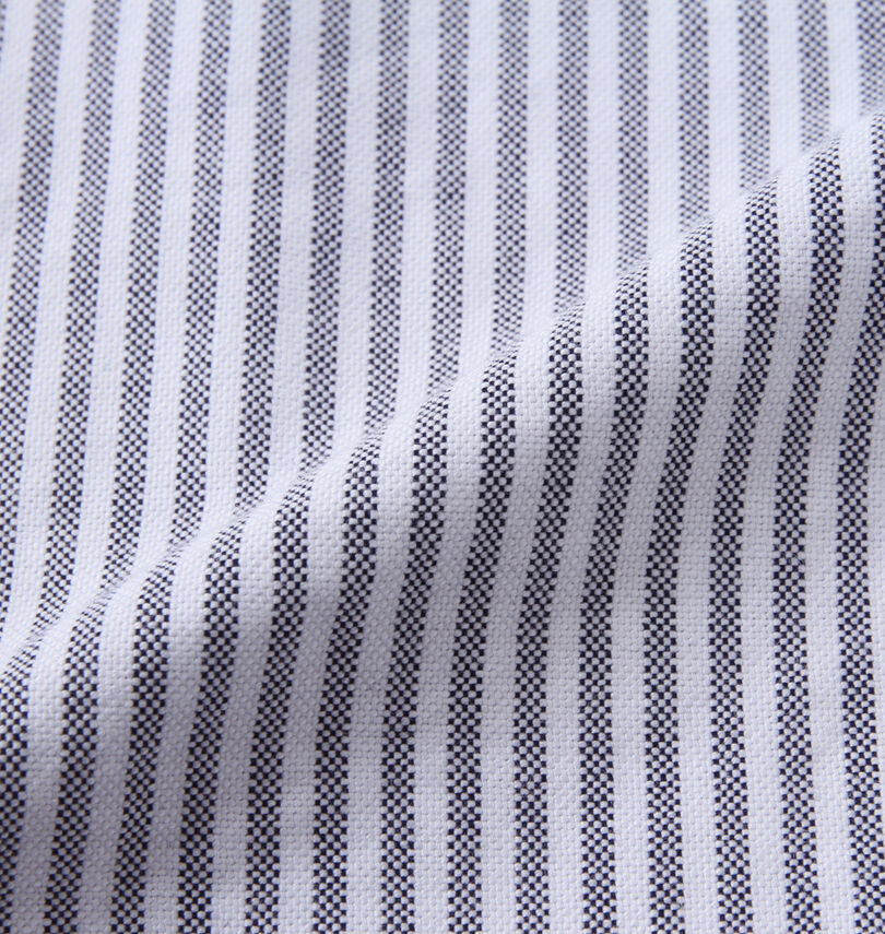 大きいサイズ メンズ H by FIGER (エイチバイフィガー) オックスストライプB.D長袖シャツ
                        生地拡大