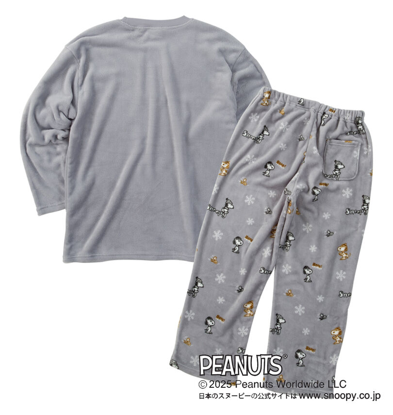 大きいサイズ メンズ PEANUTS (ピーナッツ) ふわもこスウェットセット
バックスタイル