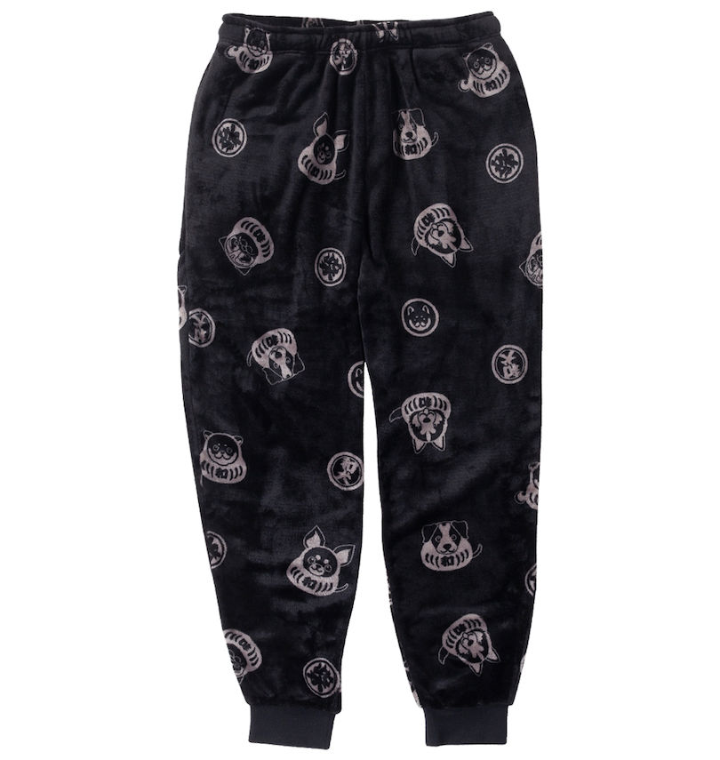 大きいサイズ メンズ 黒柴印和んこ堂 (クロシバジルシワンコドウ) ボアフリースセット
                        