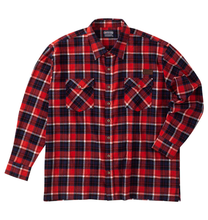 大きいサイズ メンズ OUTDOOR PRODUCTS (アウトドア プロダクツ) ビエラチェック長袖シャツ
                        