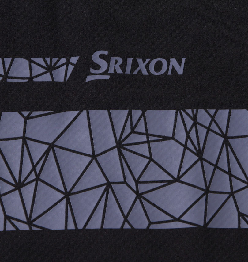 大きいサイズ メンズ SRIXON (スリクソン) クロスラインデザイン長袖シャツ プリント拡大