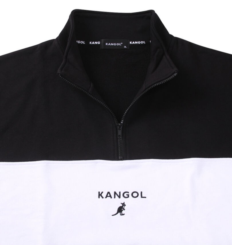大きいサイズ メンズ KANGOL (カンゴール) ハーフジップトレーナー
                        