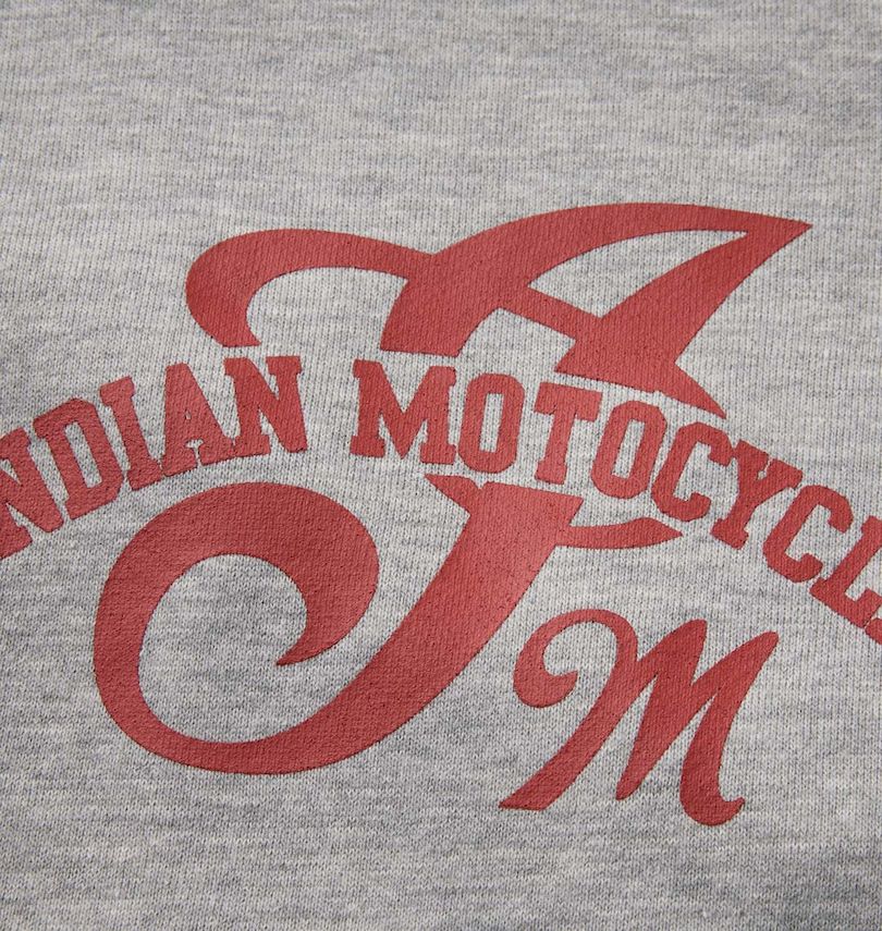 大きいサイズ メンズ INDIAN MOTOCYCLE (インディアンモトサイクル) 裏毛刺繍&プリントフルジップパーカー プリント