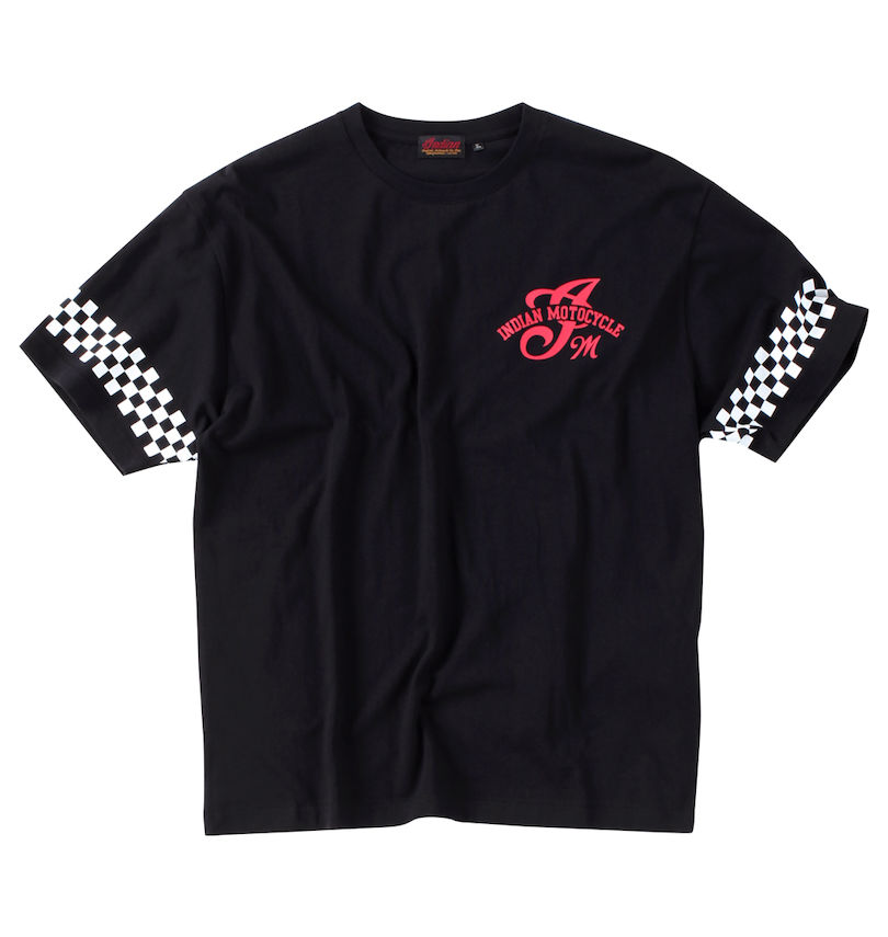 大きいサイズ メンズ INDIAN MOTOCYCLE (インディアンモトサイクル) 天竺プリント半袖Tシャツ