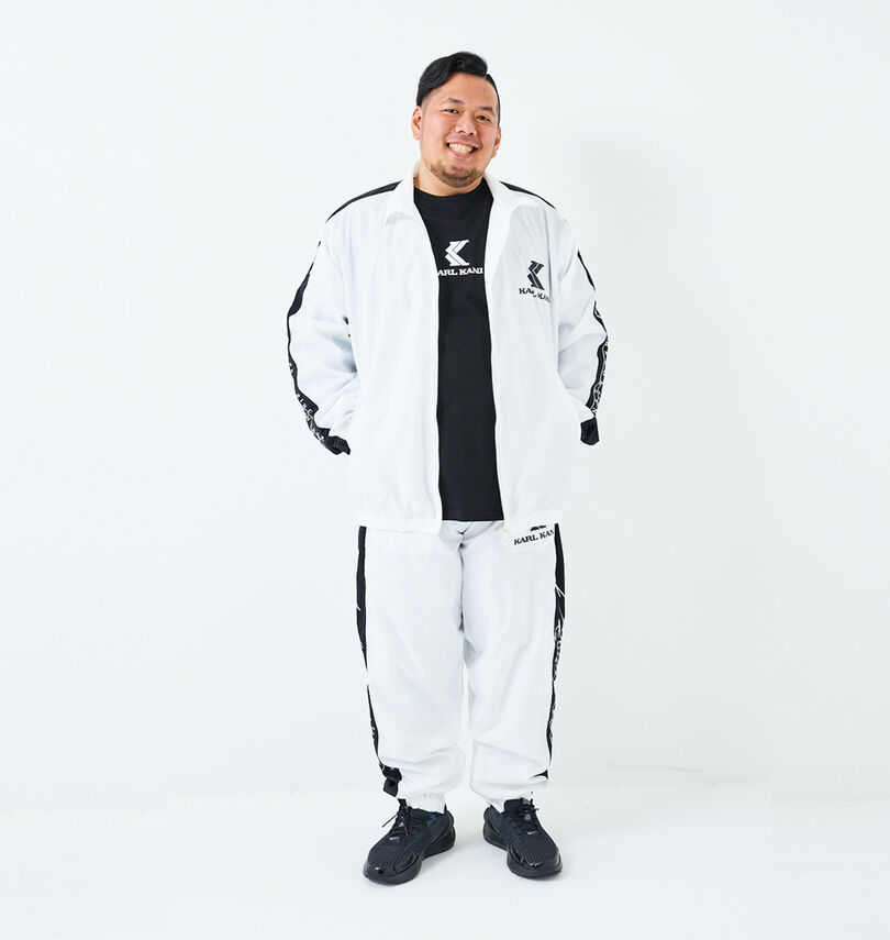 大きいサイズ メンズ KARL KANI (カール カナイ) 裏メッシュブレーカーセット
                        身長：178cm/B：120cm/W：109cm/着用サイズ：3L