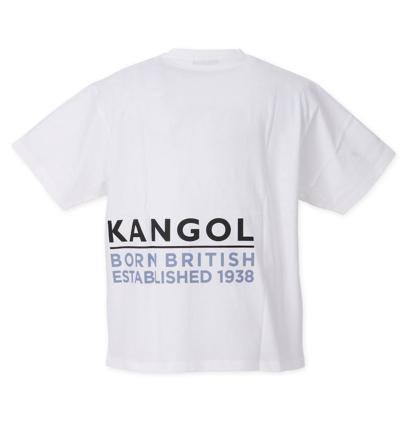 大きいサイズ メンズ KANGOL (カンゴール) ポケット付プリント半袖Tシャツ バックスタイル