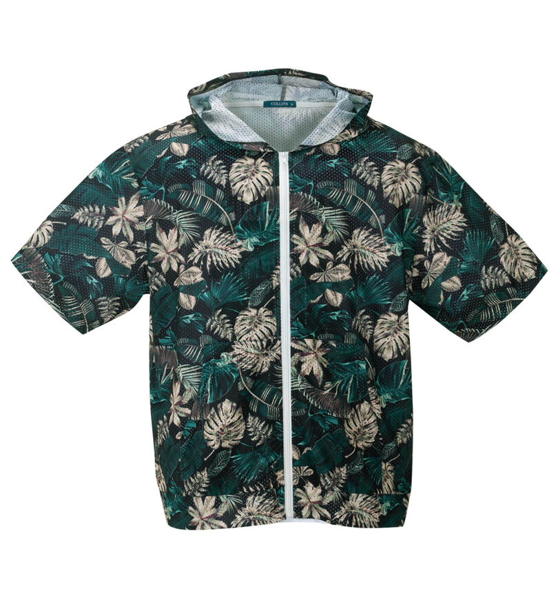 大きいサイズ メンズ COLLINS (コリンズ) 半袖パーカー+半袖Tシャツ
                        半袖フルジップパーカー