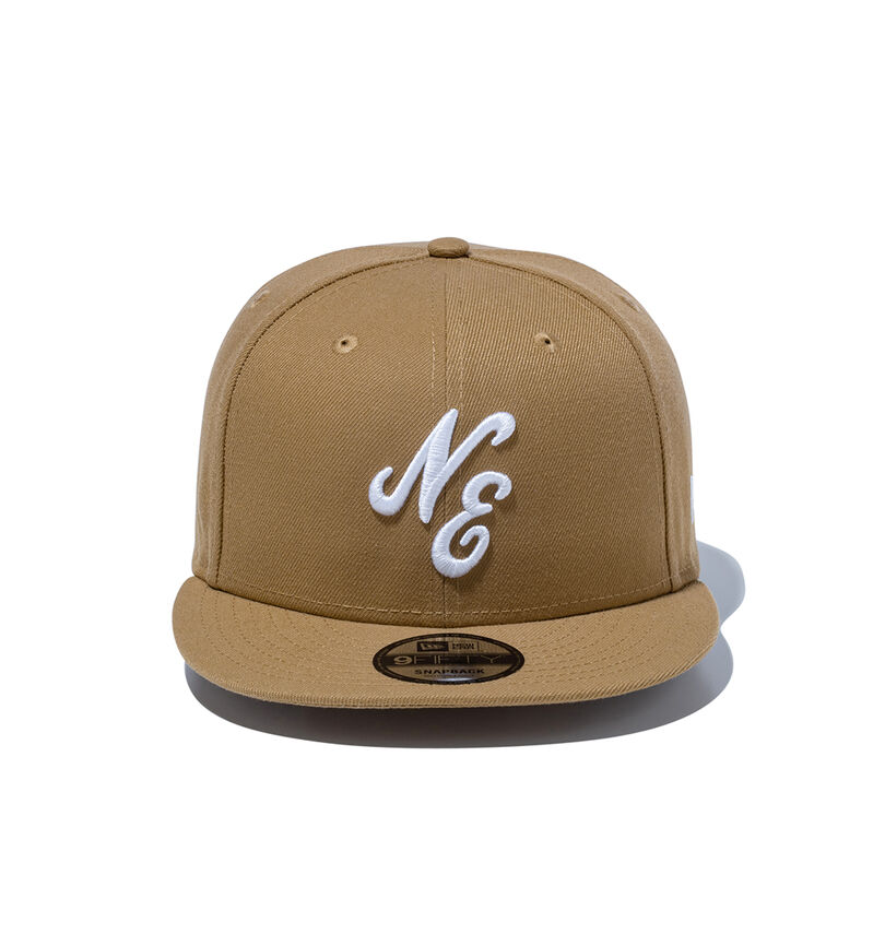 大きいサイズ メンズ NEW ERA (ニューエラ) 9FIFTYクラシックロゴカーキ×ホワイトキャップ
                        