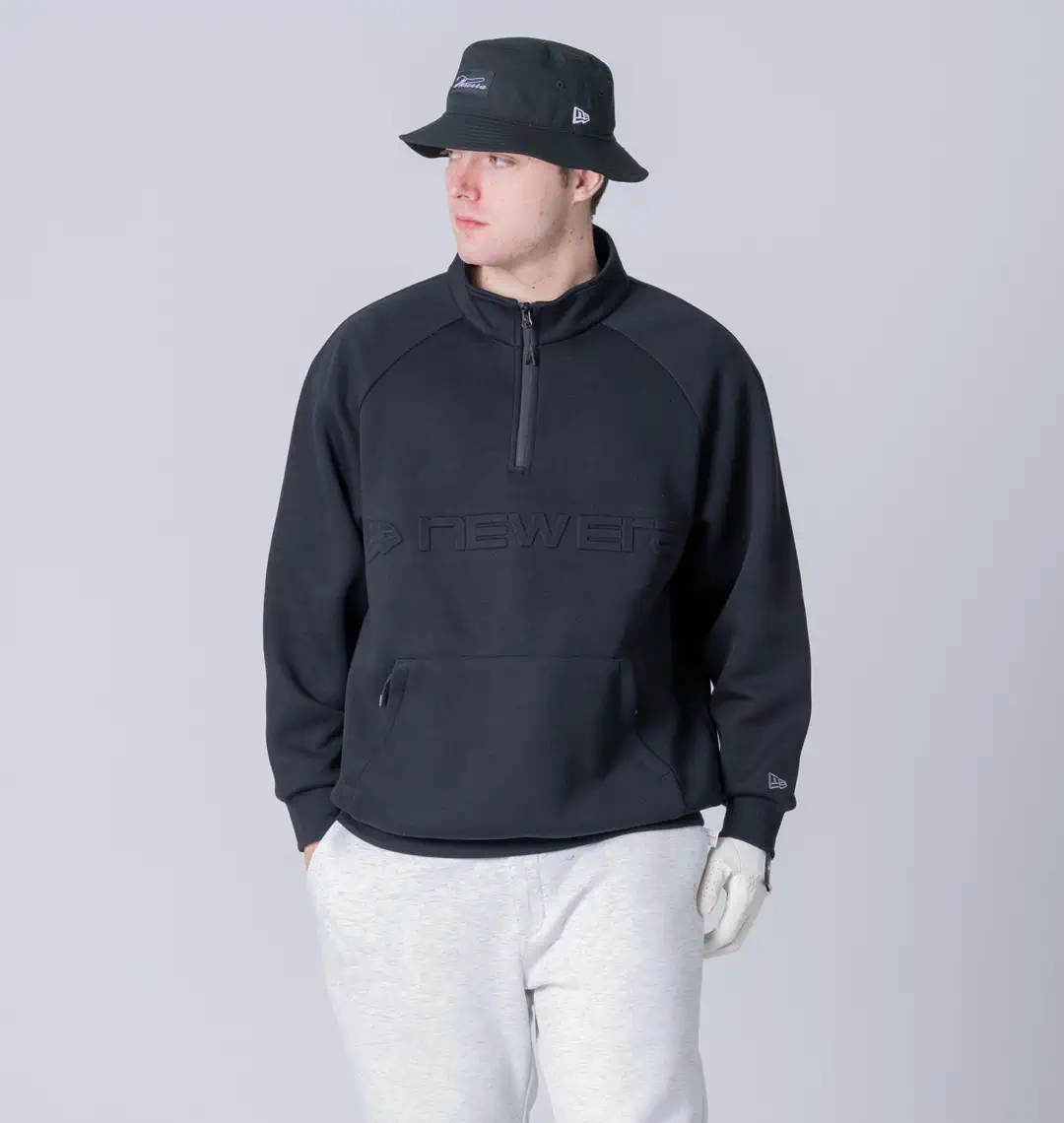大きいサイズ テックスウェットハーフジッププルオーバー | NEW ERA