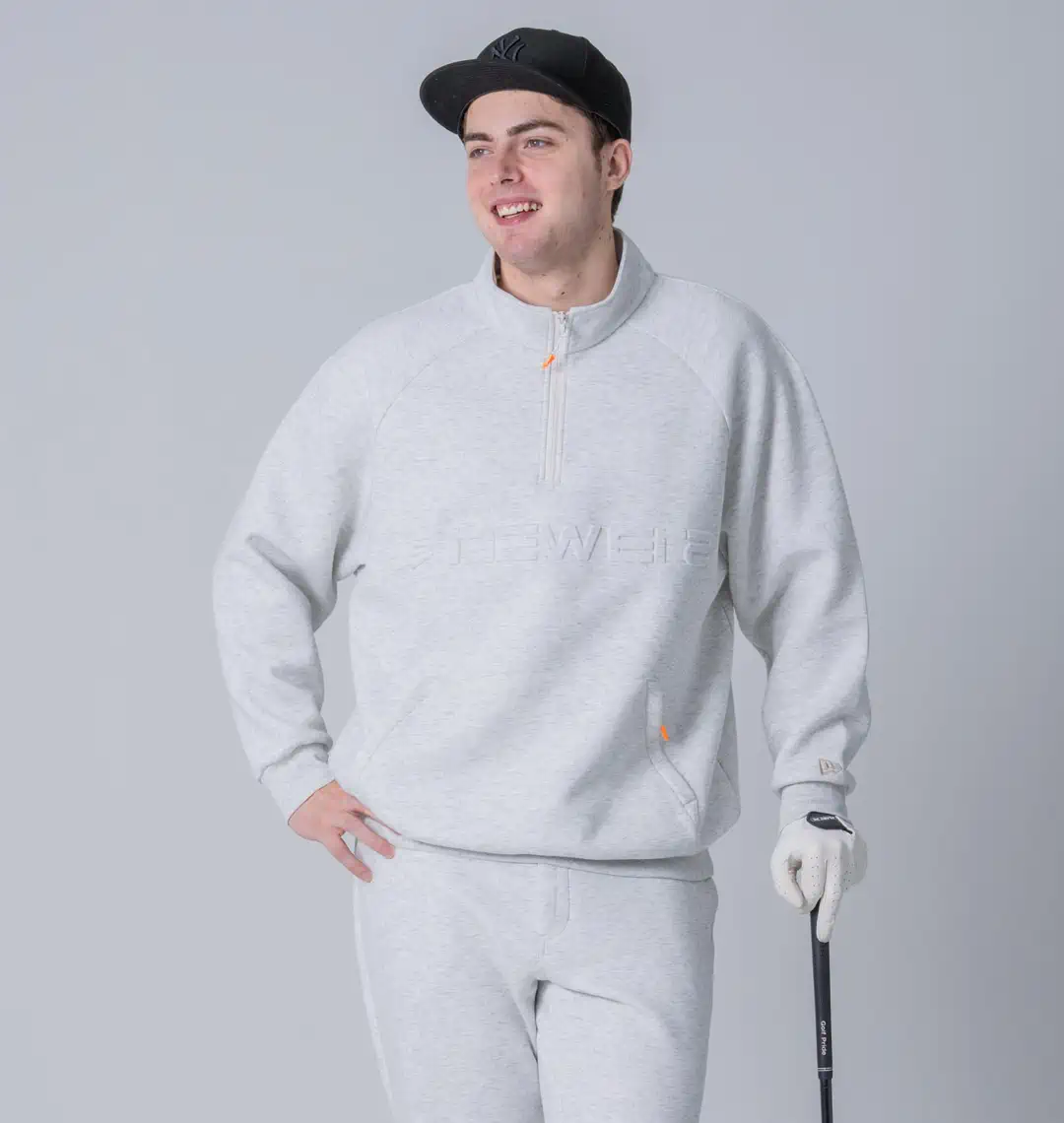 大きいサイズ テックスウェットハーフジッププルオーバー | NEW ERA