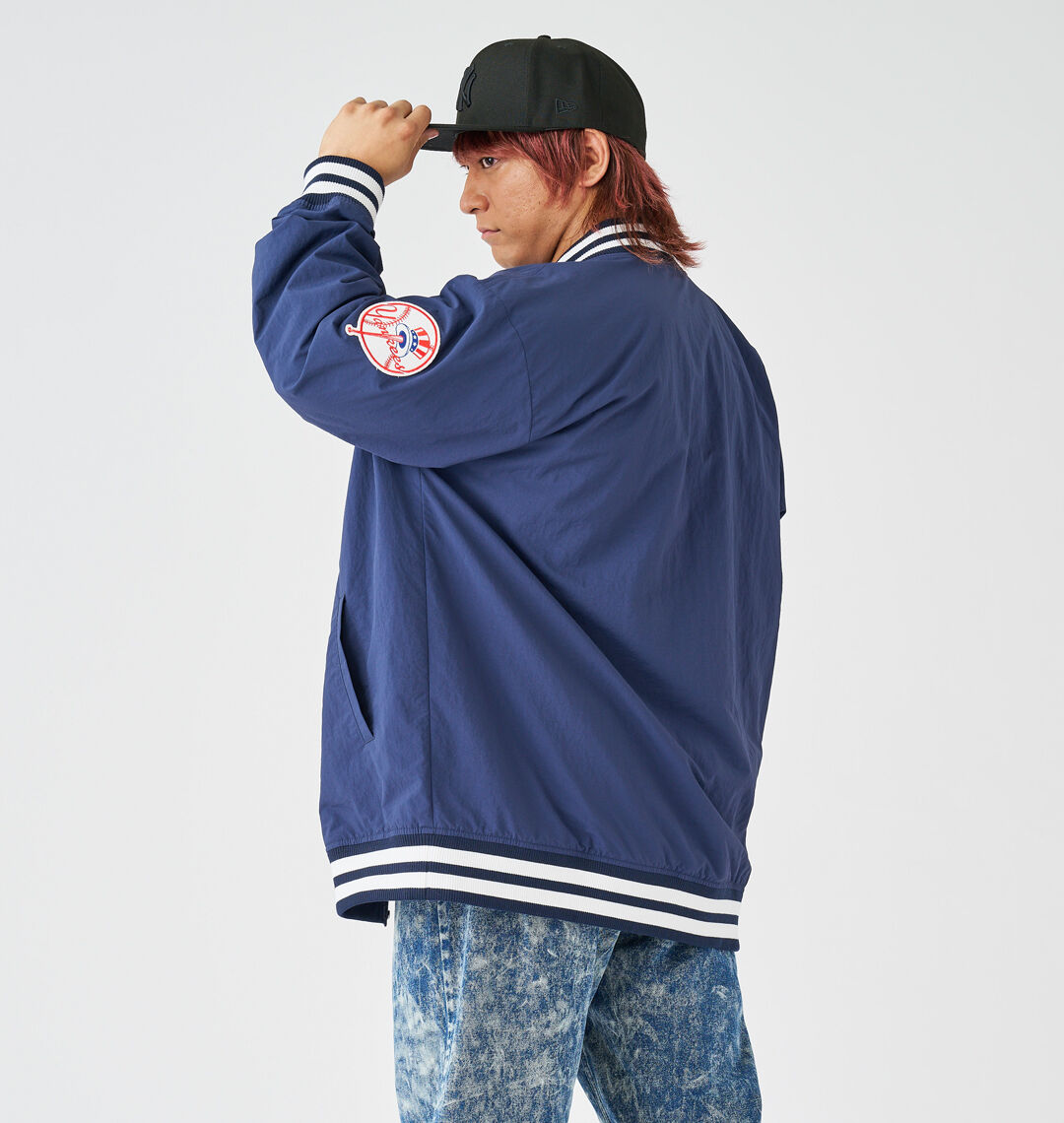 大きいサイズ メンズ Fanatics (ファナティクス) MLBナイロンスタジアムジャケット