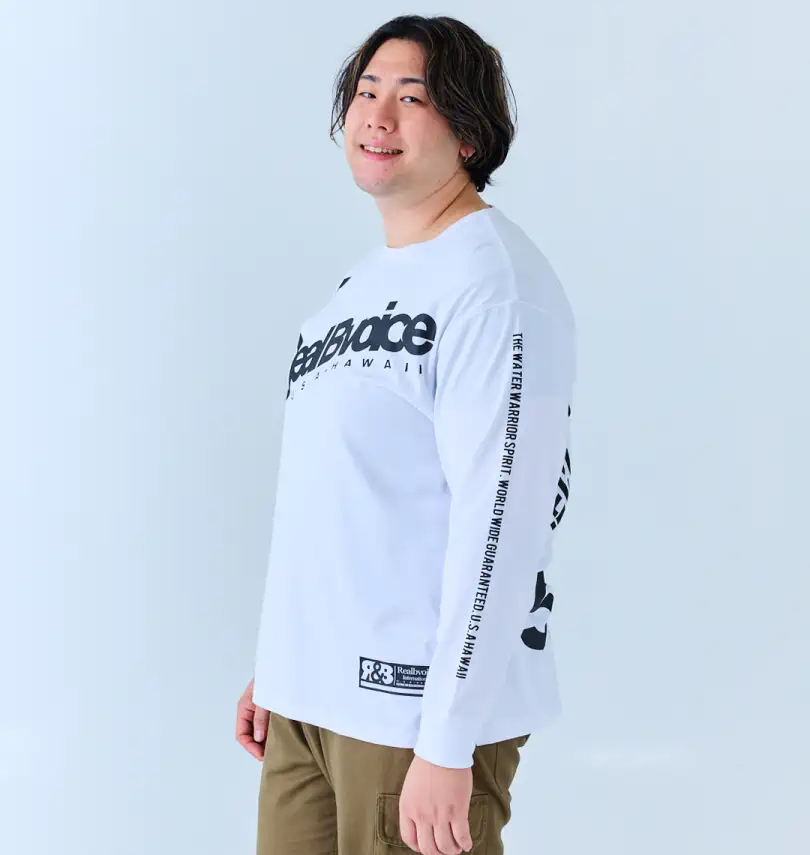 大きいサイズ ANGEL WINGS天竺長袖Tシャツ | RealBvoice (リアルビー